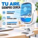 Ventilador portatil 2 en 1 aire acondicionado recargable FK23D-84