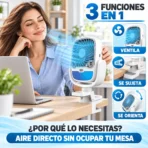 Ventilador portatil 2 en 1 aire acondicionado recargable FK23D-84 - Imagen 2