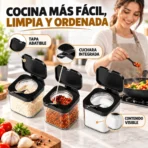 Condimentero set x3 organizador de especias y condimentos FK23D-282