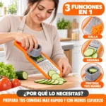 Mini rallador rebanador 2 en 1 triturador y cortador FK23D-18