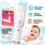 Maquina afeitadora para bebé con aspiracion automatica recargable FK23C-33