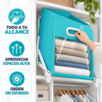 Organizador de ropa plegable cesta multifuncional ajustable almacenador FK23D-54 - Imagen 7