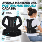 Corrector lumbar espalda completa mejora postura Unisex FKSP16-10 - Imagen 2