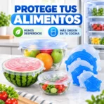 Tapas de silicona reutilizables x6 pcs FK22-08 - Imagen 2