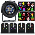 Proyector Navideño con 4 Tarjetas