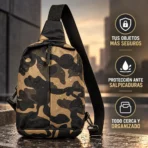 Maletin antirobo mochila impermeable diseño militar FK23D-165 - Imagen 2