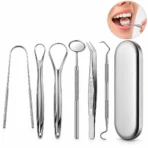 Kit dental limpieza oral en acero set de 6 accesorios Fk16-23kit - Imagen 3