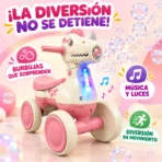 Triciclo Musical Con Burbujero Para Niños En Forma De Dino - Imagen 2