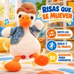 Pato bailarín repite sonidos niños peluche - Imagen 2